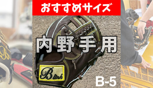 プロ野球選手も使う小指二本入れ使用の内野手用グローブ【B-link】